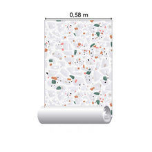 Load image into Gallery viewer, Gray &amp; Colorful Granite Peel &amp; Stick Wallpaper N07127
