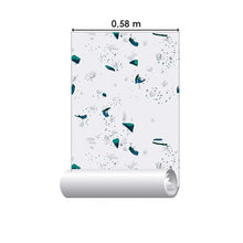 Load image into Gallery viewer, White &amp; Green Granite Peel &amp; Stick Wallpaper N07129
