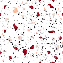 Load image into Gallery viewer, White &amp; Red Granite Peel &amp; Stick Wallpaper N07131
