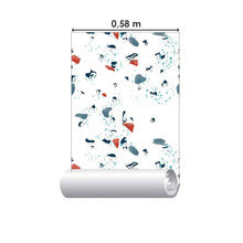 Load image into Gallery viewer, Red White &amp; Green Granite Peel &amp; Stick Wallpaper N07135
