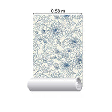 Load image into Gallery viewer, Vintage Flowers Peel &amp; Stick Wallpaper N08008
