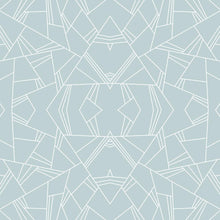 Load image into Gallery viewer, Abstract Geometric Blue Peel &amp; Stick Wallpaper N08015
