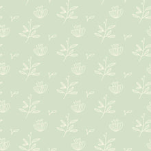 Load image into Gallery viewer, Floral Minimalist Green Peel &amp; Stick Wallpaper N08038
