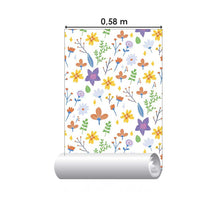 Load image into Gallery viewer, Flowers Colorful Minimalist Peel &amp; Stick Wallpaper N08043
