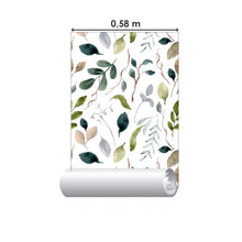 Load image into Gallery viewer, Watercolor Leaves Peel &amp; Stick Wallpaper N08047
