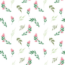 Load image into Gallery viewer, Leaves and Roses Minimalist Peel &amp; Stick Wallpaper N08052
