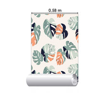 Load image into Gallery viewer, Tropical Leaves Abstract Peel &amp; Stick Wallpaper N08054
