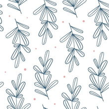 Load image into Gallery viewer, Minimalists Leaves with Polka Dot Peel &amp; Stick Wallpaper N08065
