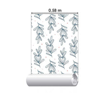 Load image into Gallery viewer, Minimalists Leaves with Polka Dot Peel &amp; Stick Wallpaper N08065
