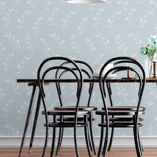 Load image into Gallery viewer, Minimalists Leaves Polka Dot Blue Peel &amp; Stick Wallpaper N08068
