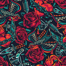 Load image into Gallery viewer, Old School Tattoos Peel &amp; Stick Wallpaper N08081
