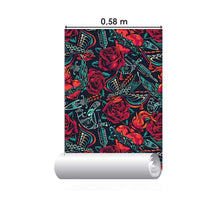 Load image into Gallery viewer, Old School Tattoos Peel &amp; Stick Wallpaper N08081
