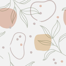 Load image into Gallery viewer, Leaves and Abstract Shapes Peel &amp; Stick Wallpaper N08142
