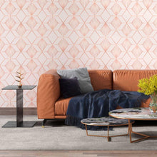 Load image into Gallery viewer, Pink Geometric Peel &amp; Stick Wallpaper N08149
