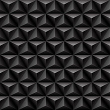 Load image into Gallery viewer, Triangles Black Peel &amp; Stick Wallpaper N08156

