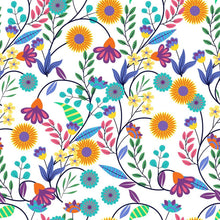 Load image into Gallery viewer, Vibrant Flowers Peel &amp; Stick Wallpaper N08160
