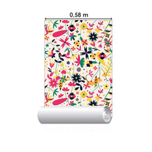 Load image into Gallery viewer, Pink Floral Peel &amp; Stick Wallpaper N08161
