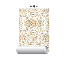 Load image into Gallery viewer, Geometric Flowers Peel &amp; Stick Wallpaper N08164
