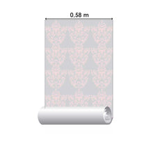 Load image into Gallery viewer, Damask Pink Peel &amp; Stick Wallpaper N08183
