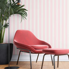 Load image into Gallery viewer, Pink Striped Peel &amp; Stick Wallpaper N08184
