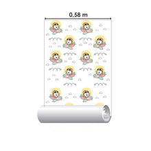 Load image into Gallery viewer, Little Cat in the Airplane Peel &amp; Stick Wallpaper N08197
