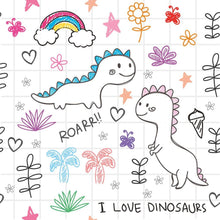 Load image into Gallery viewer, Little Dinosaurs Cartoon Peel &amp; Stick Wallpaper N08200
