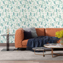 Load image into Gallery viewer, Leaves Pastel Colors Peel &amp; Stick Wallpaper N08208
