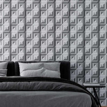 Load image into Gallery viewer, Concentric Squares Peel &amp; Stick Wallpaper N08227
