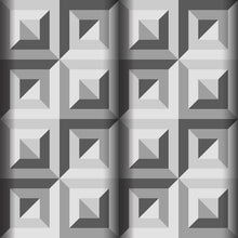 Load image into Gallery viewer, Concentric Squares Peel &amp; Stick Wallpaper N08227
