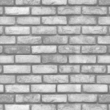 Load image into Gallery viewer, Gray Bricks Peel &amp; Stick Wallpaper N08260
