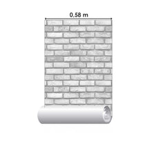 Load image into Gallery viewer, Gray Bricks Peel &amp; Stick Wallpaper N08260
