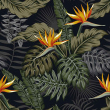 Load image into Gallery viewer, Flower and Tropical Leaves Peel &amp; Stick Wallpaper N09028
