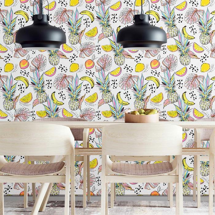 Fruits Abstract Peel & Stick Wallpaper N09044