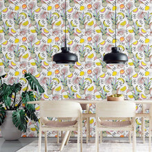 Load image into Gallery viewer, Fruits Abstract Peel &amp; Stick Wallpaper N09044

