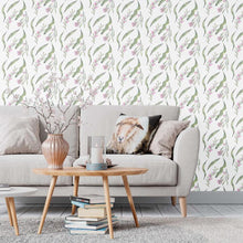 Load image into Gallery viewer, Leaves and Flowers Watercolor Peel &amp; Stick Wallpaper N09048
