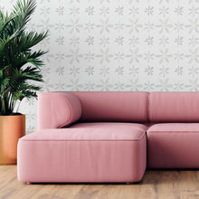 Load image into Gallery viewer, Abstract Flowers Beige Peel &amp; Stick Wallpaper N09053
