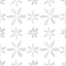 Load image into Gallery viewer, Abstract Flowers Beige Peel &amp; Stick Wallpaper N09053
