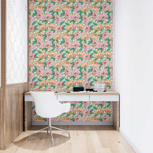 Load image into Gallery viewer, Tropical Flowers Peel &amp; Stick Wallpaper N09066
