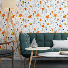 Load image into Gallery viewer, Flowers Peel &amp; Stick Wallpaper N09071
