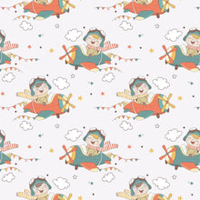 Load image into Gallery viewer, Fun Airplane Peel &amp; Stick Wallpaper N09078
