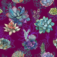 Load image into Gallery viewer, Succulents Peel &amp; Stick Wallpaper N09092
