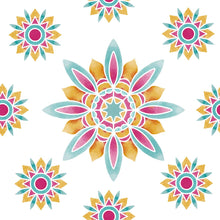 Load image into Gallery viewer, Abstract Flowers Peel &amp; Stick Wallpaper N09095
