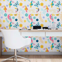 Load image into Gallery viewer, Toucan Tropical Peel &amp; Stick Wallpaper N09101
