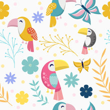 Load image into Gallery viewer, Toucan Tropical Peel &amp; Stick Wallpaper N09101
