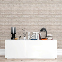 Load image into Gallery viewer, White Bricks Peel &amp; Stick Wallpaper N09111
