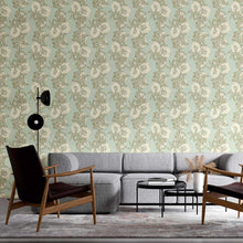 Load image into Gallery viewer, Floral Green Peel &amp; Stick Wallpaper N09113
