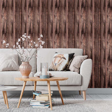 Load image into Gallery viewer, Horizontal Rustic Wood Peel &amp; Stick Wallpaper N09117
