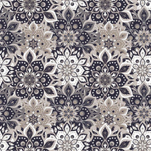 Load image into Gallery viewer, Abstract Floral Mandala Peel &amp; Stick Wallpaper N09123
