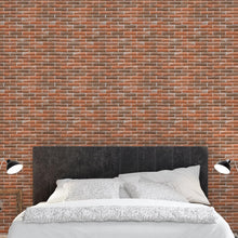 Load image into Gallery viewer, Brick Wall Claro Vermelho Peel &amp; Stick Wallpaper NP004
