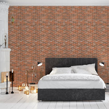 Load image into Gallery viewer, Brick Wall Claro Vermelho Peel &amp; Stick Wallpaper NP004
